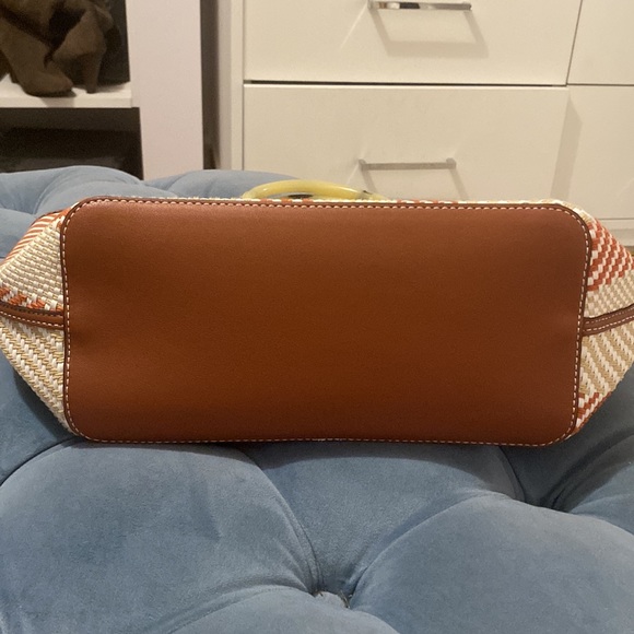 Stella & Dot Mixed Media Woven Tote - Picture 3 of 5